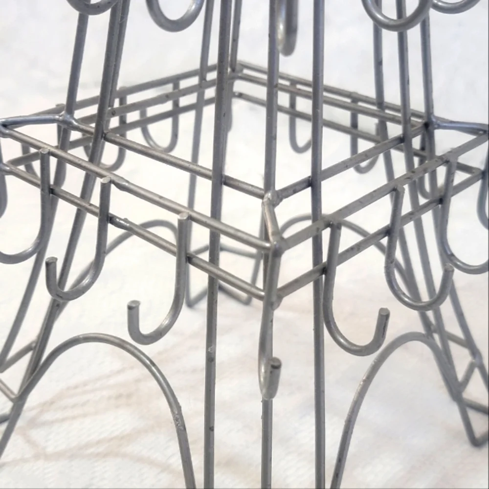Paris Eiffel Tower Metal Jewelry Organizer Stand Necklace Bracelet Ring Holder